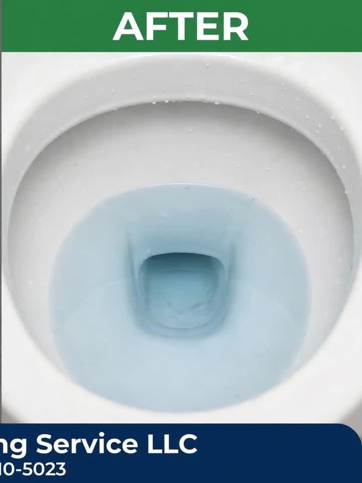 After: Toilet bowl — deep descaled & sanitized by MD Cleaning Services LLC