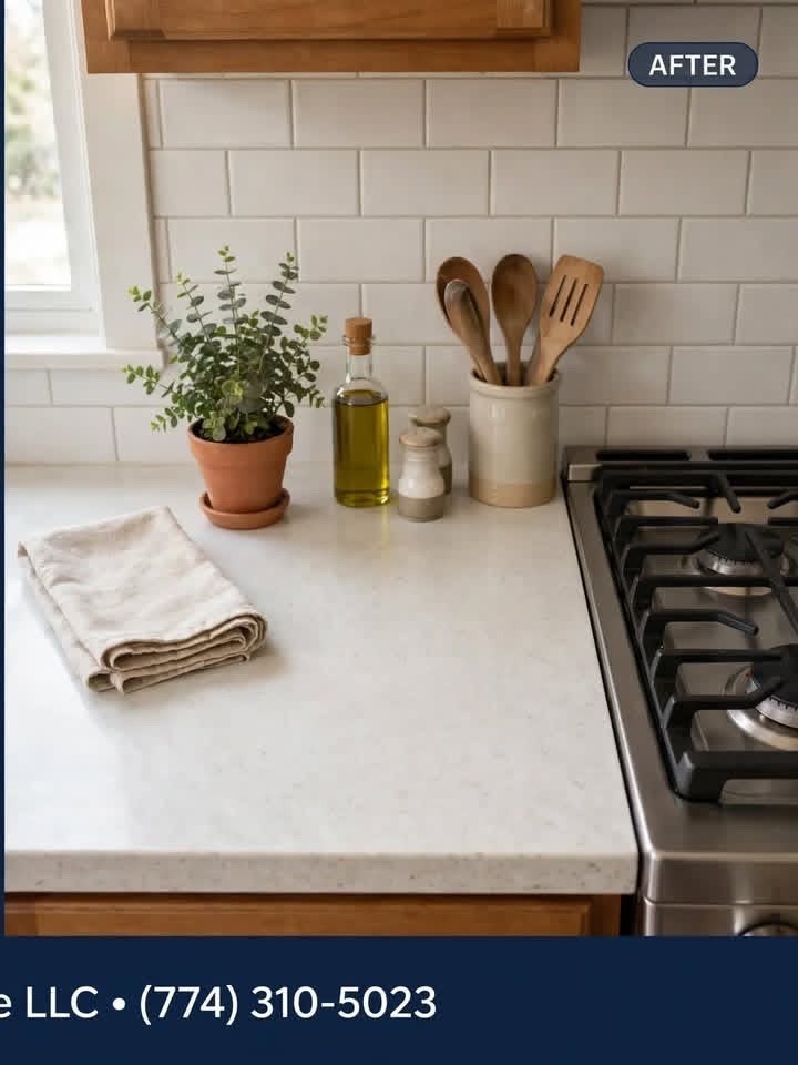 After: Kitchen counter — crumb & stain free by MD Cleaning Services LLC