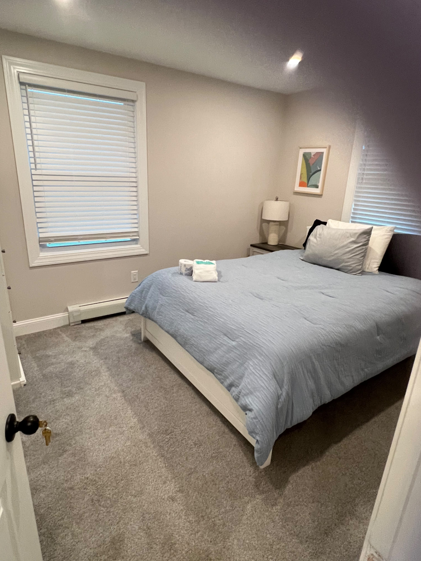 Bedroom — crisp bedding, dust-free surfaces by MD Cleaning Services LLC