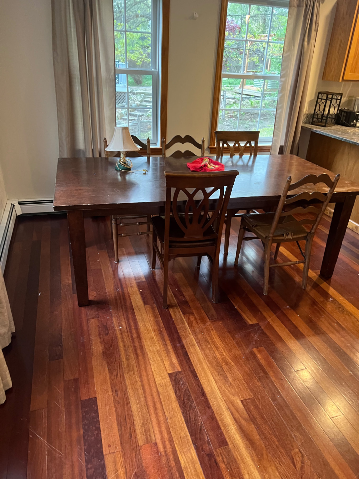 Dining room — gleaming hardwood floors by MD Cleaning Services LLC
